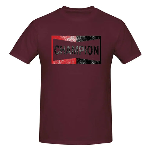 Champion Vintage Logo 100% Cotton T-shirt Men's Oversized T Shirts Men
