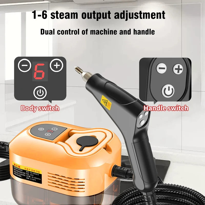 Handheld High Pressure High Temperature Household Steam Cleaner For