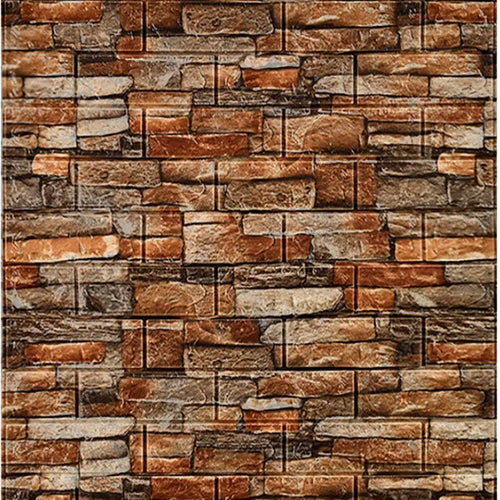 70cm*1m 3D Self-adhesive Wall Sticker Imitation Brick Bedroom Home