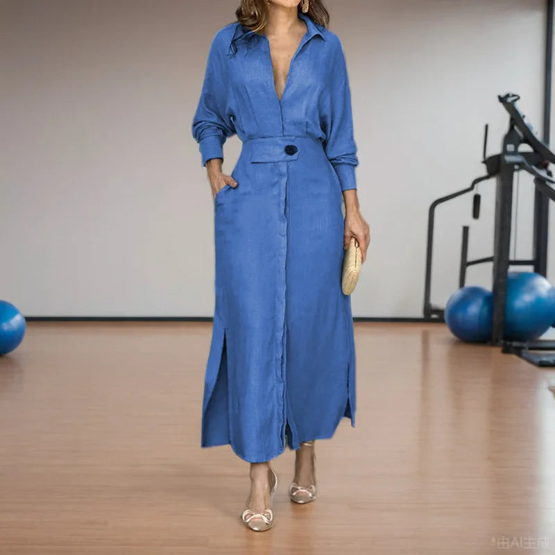 Women Dress 2024 Autumn New Fashion Elegant Long Sleeve Leisure Time