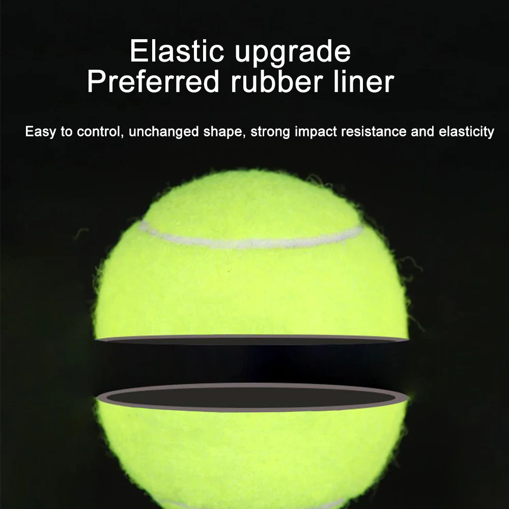 6/12pcs Tennis Balls with Mesh Carry Bag Practice Ball High Elasticity
