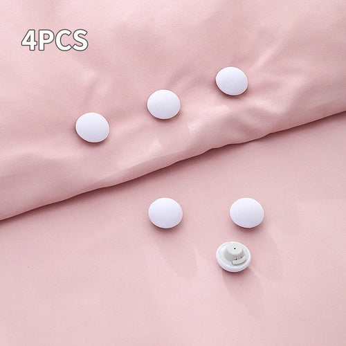 4PCS Quilt Retainer Mushroom Quilt Retainer New Safe Needle-Free Bed
