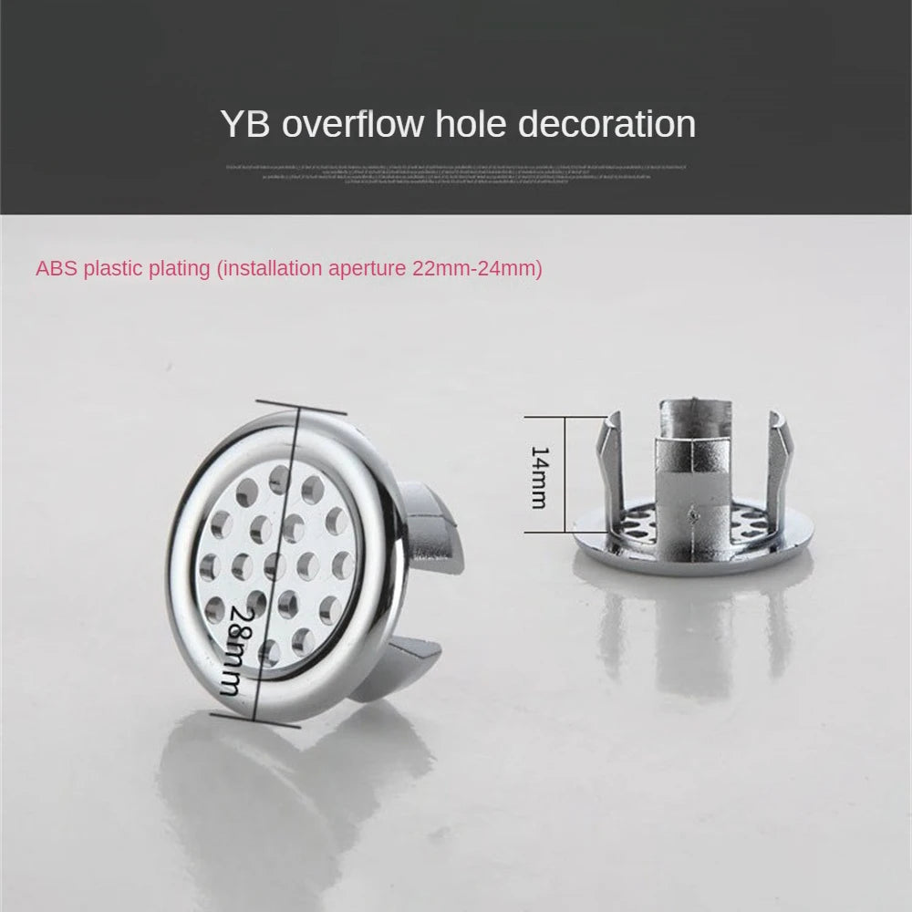 5/1pcs Sink Hole Overflow Cover For Kitchen Bathroom Basin Decoration