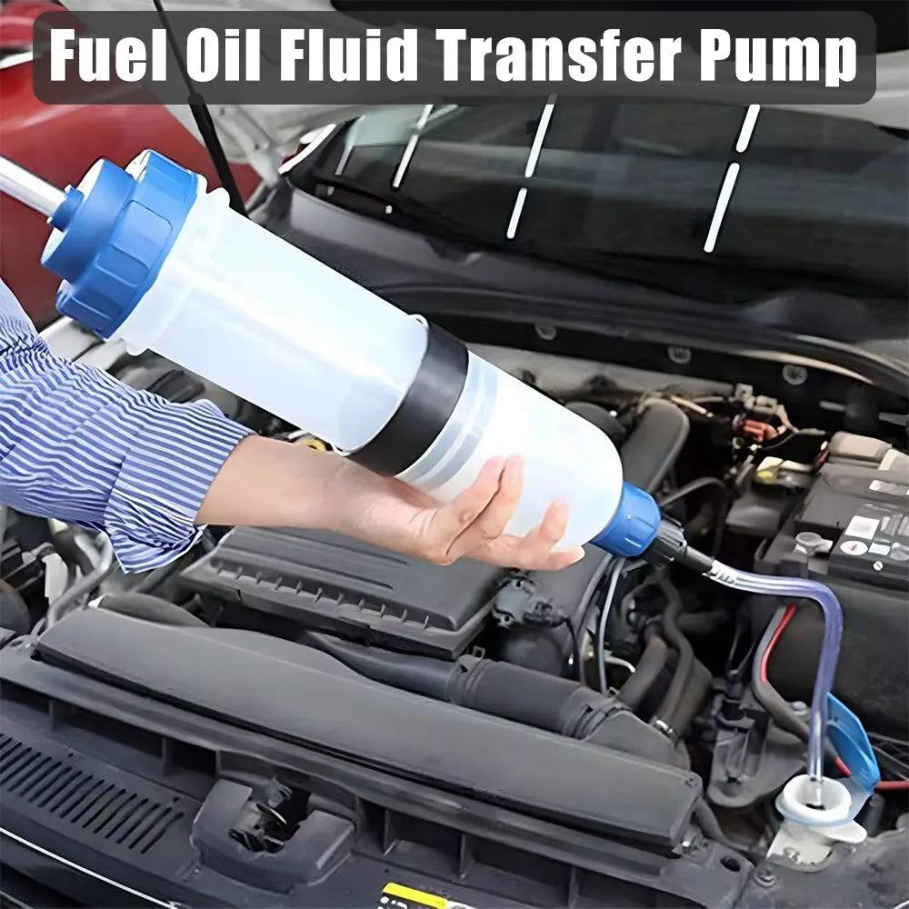 1.5L OilFluid Extractor Filling Oil Change Syringe Bottle Transfer