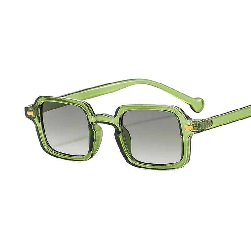 Luxurious Rectangle Sunglasses Women Oval Vintage Brand Designer