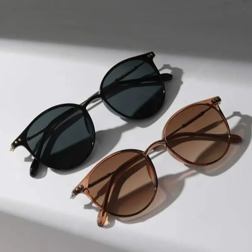 2 Pairs Per Set Small Round Sunglasses Women Cute Skinny Cat Eye