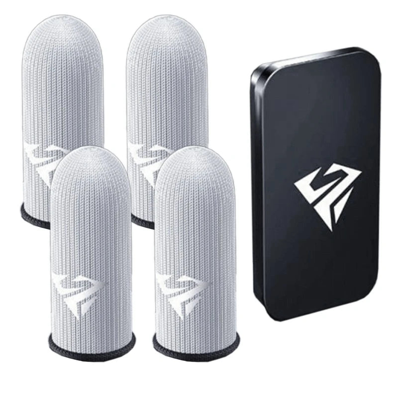1 Pair Gamer Finger Sleeves Sweatproof Gamer Finger Covers Touch