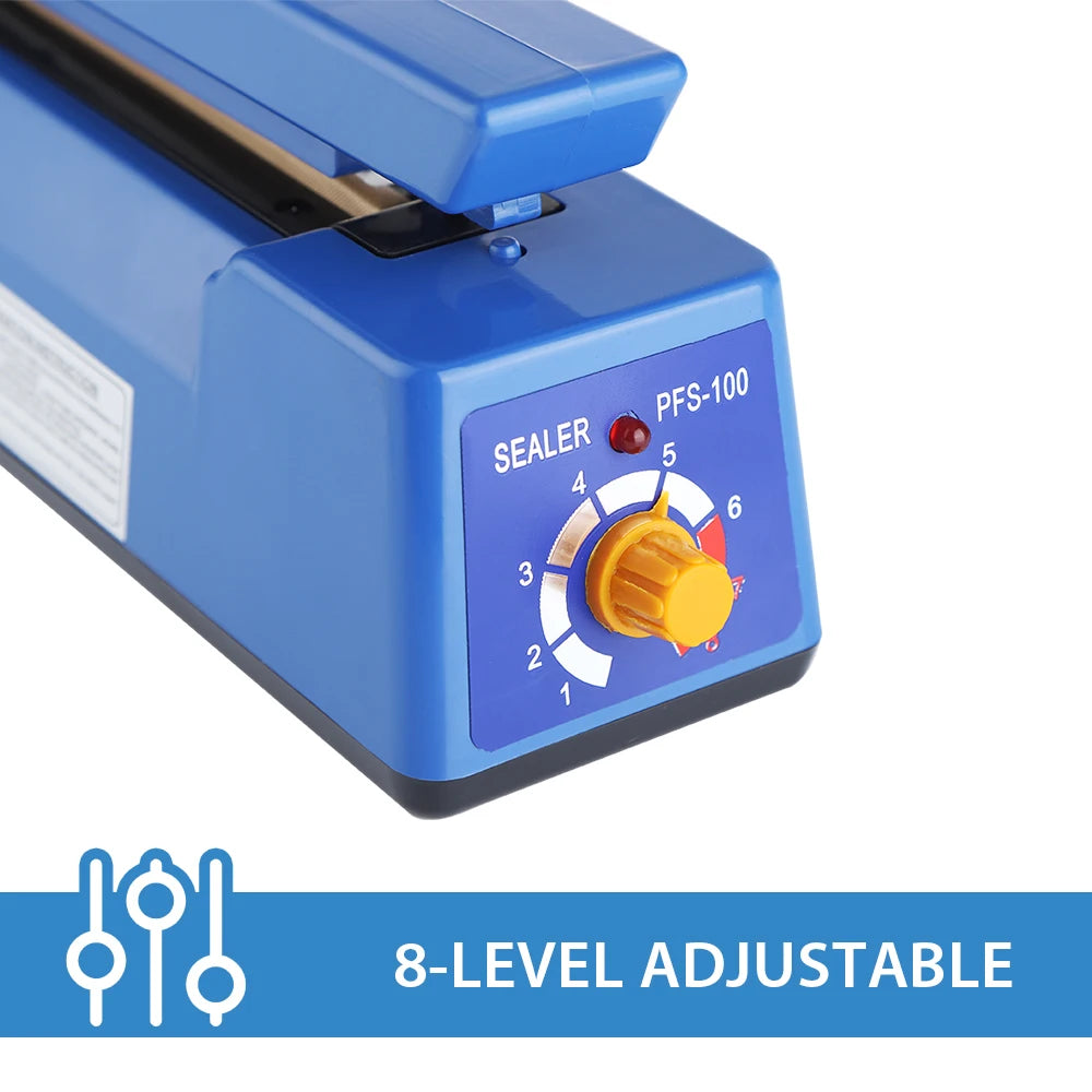 Impulse Sealer Manual Heat Sealer Machine for 8 inch Plastic Bags,