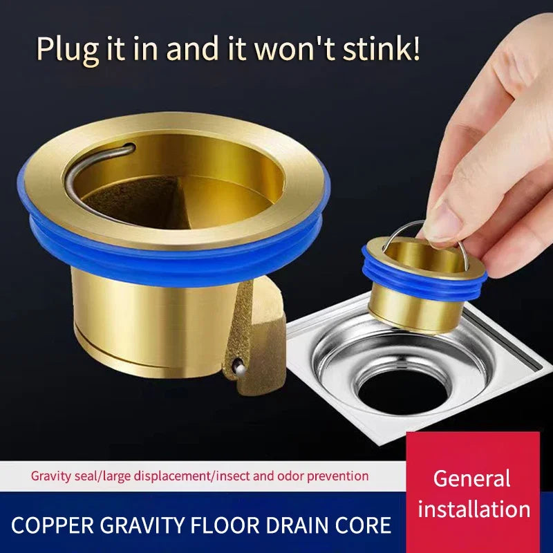 All-copper Floor Drain Core Floor Shower Drain Stopper Insectproof