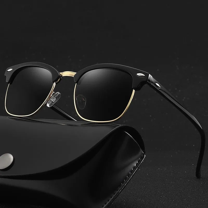 Classic UV Protection Summer Sunglasses for Men Oval Frame Driving