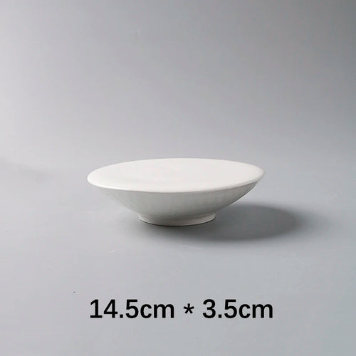 Creative Ceramic Plate 3D Shape Solid Color Simple Restaurant Homehold