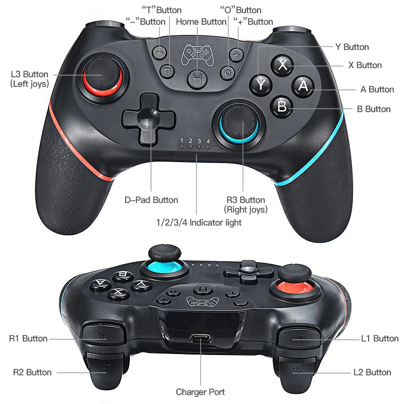 Wireless Bluetooth for Nintendo Switch & OLED Lite PC Controller