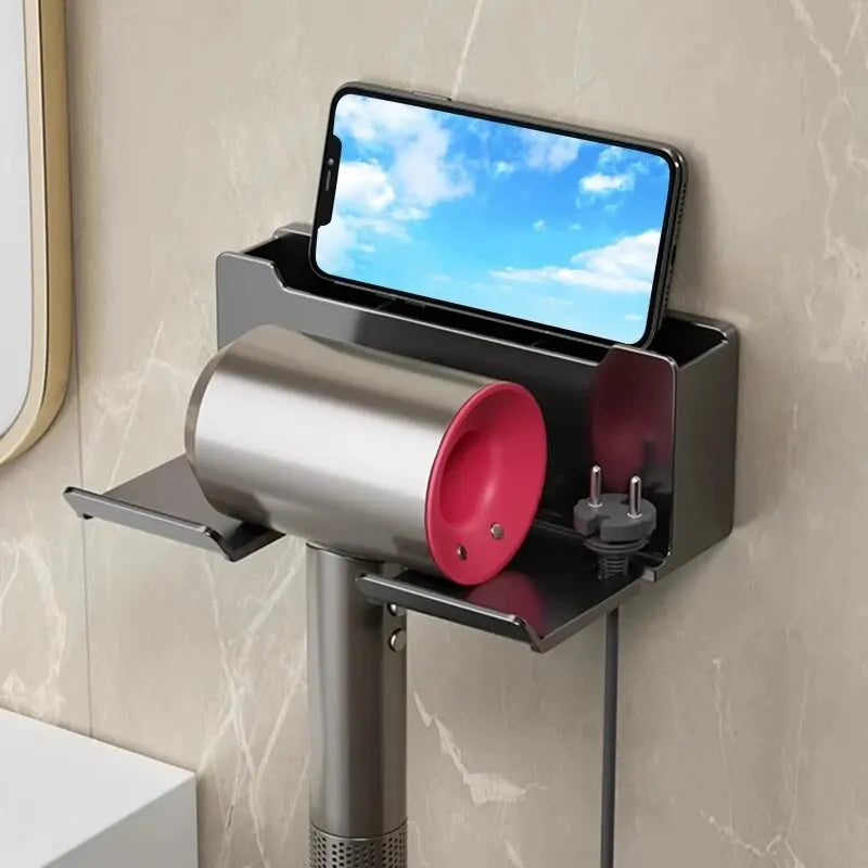 1 Pcs Hair Dryer Holder Wall Dryer Cradle Straightener Stand Hairdryer
