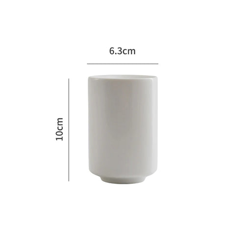 Ceramic Dinner Plate Creative Cylindrical Dessert Plate Snack Plate