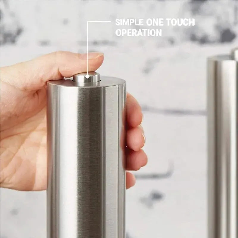 1PC Stainless Steel Electric Pepper Grinder Spices Sea Salt Kitchen