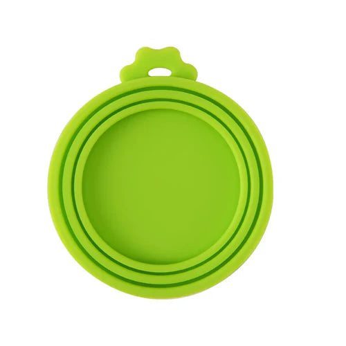 2pcs/set Reusable Pet Food Can Cover and Spoon Portable Dogs Cat