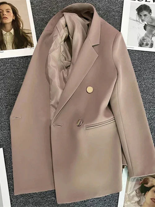 Women's Suit Coat Elegant Sports Casual Blazer Korean Fashion Luxury