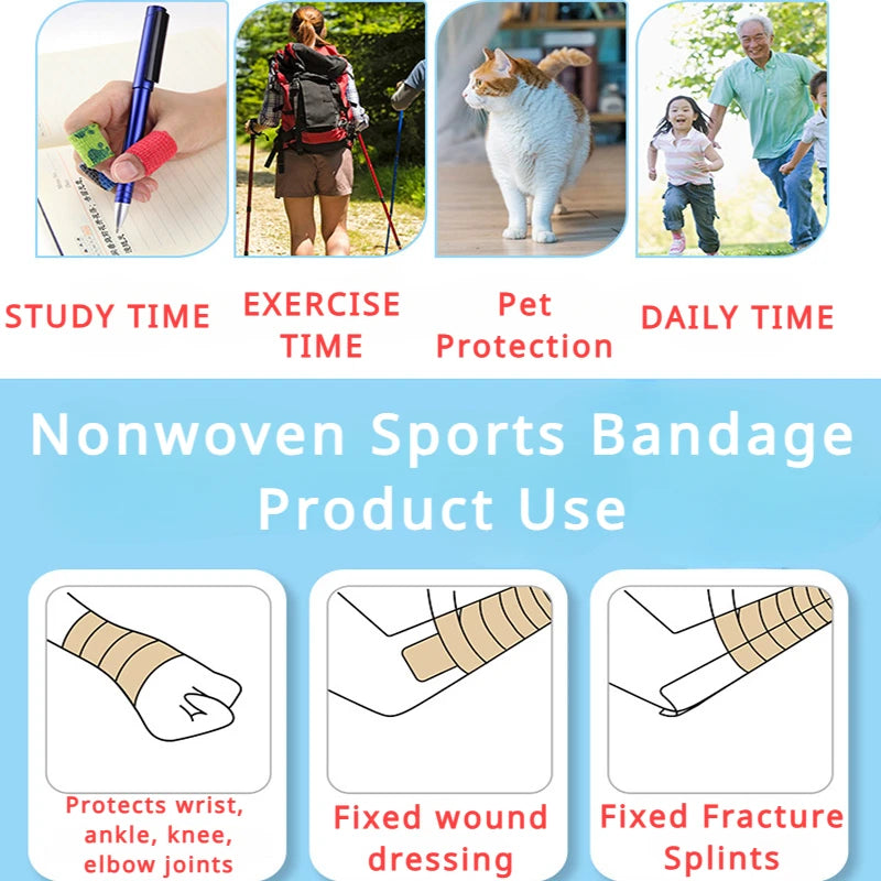 High Elastic Bandage Non-woven Sports Bandage Self-adhesive Wrist