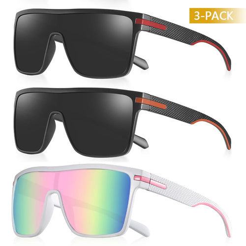 CRIXALIS Fashion Polarized Sunglasses For Men Square Oversized Anti