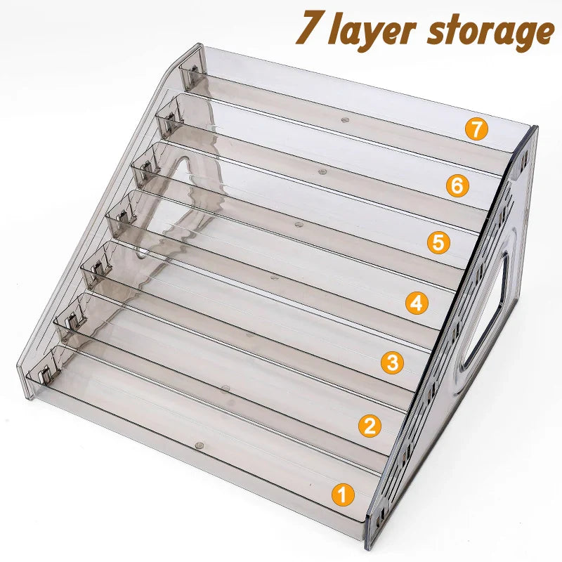 Clear Acrylic Nail Polish Display Stand Multi-layer Plastic Storage