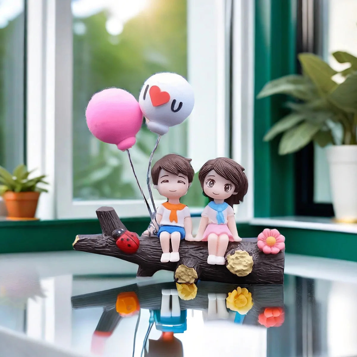1pc New Tree Branch Couple Car Decoration Creative Car Decoration