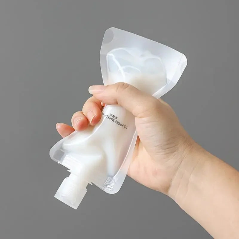 30/50/ML Lotion Dispenser Bag Travel Reusable Pouches Shampoo Liquid