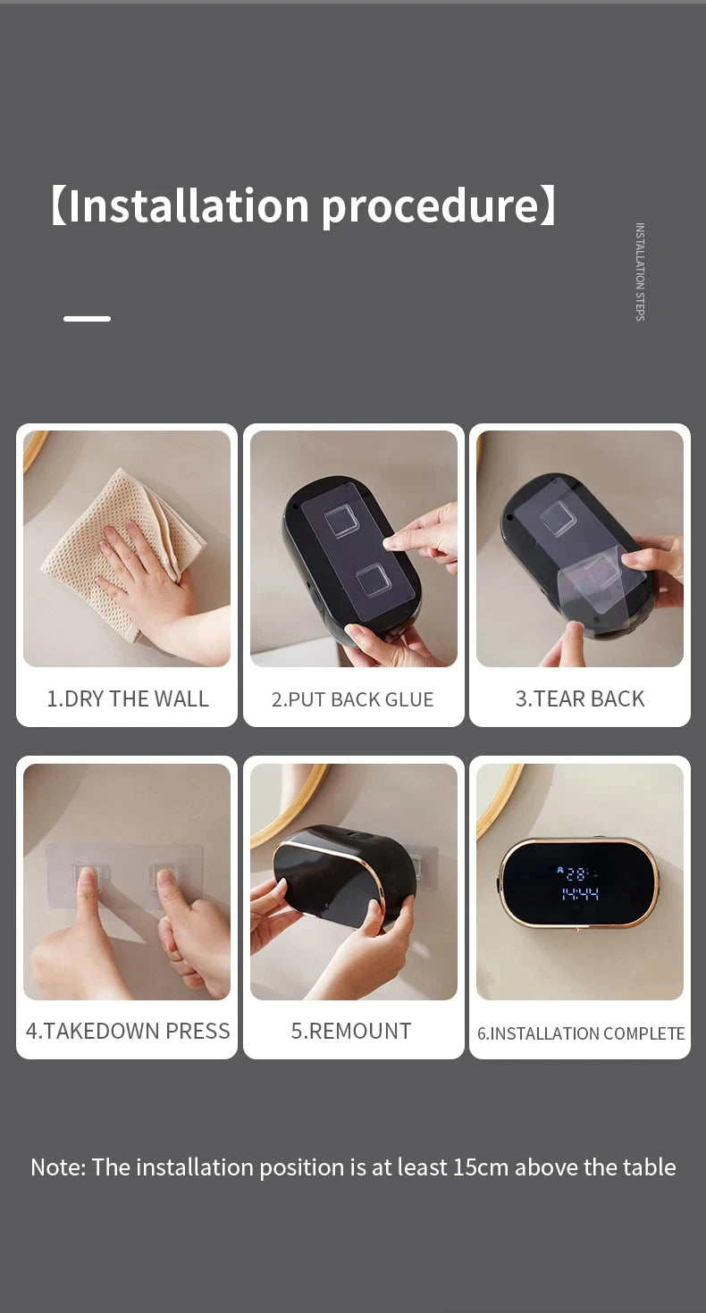 New Automatic Foam Soap Dispensers For Bathroom Smart Washing Hand