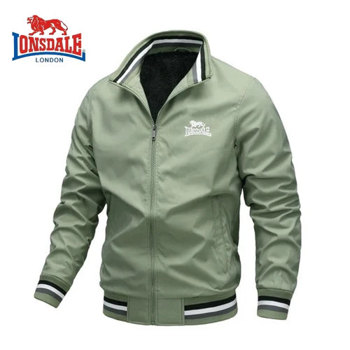 High End Embroidered CAMEL High-quality Men's Zippered Jacket, Spring
