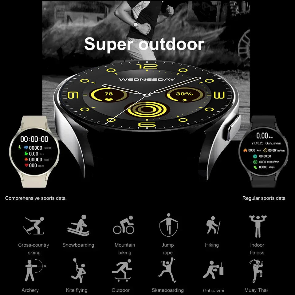KESHUYOU 2025 New Watch 6 Smart Watch Bluetooth Call Health Monitoring