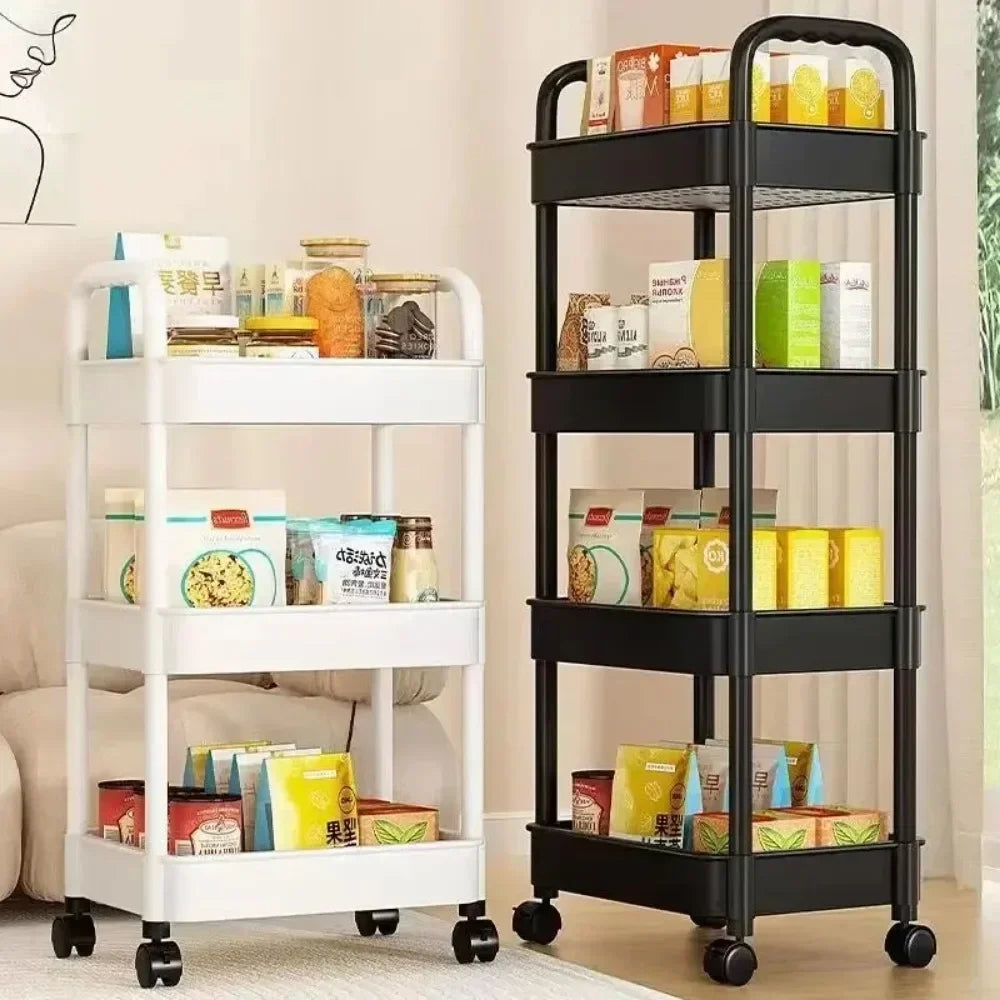 Multi-Layer Trolley Rack Kitchen Floor Bedroom Baby Snacks Mobile