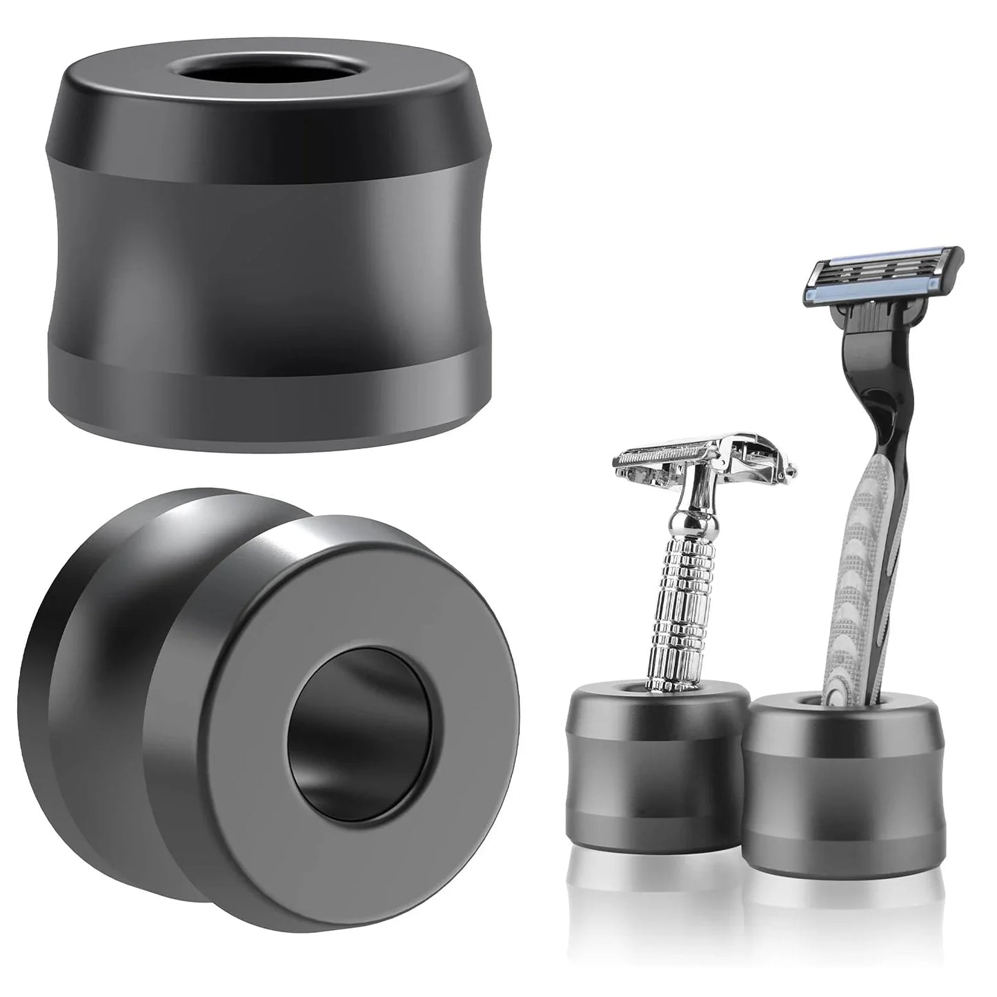 Safety Razor Stand, Aluminum Alloy Men's Shaving Stand for Bathroom