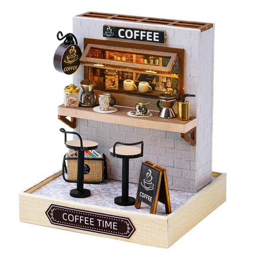 Magic Wooden Doll House Mini Kit DIY Handmade Assembly Model Building