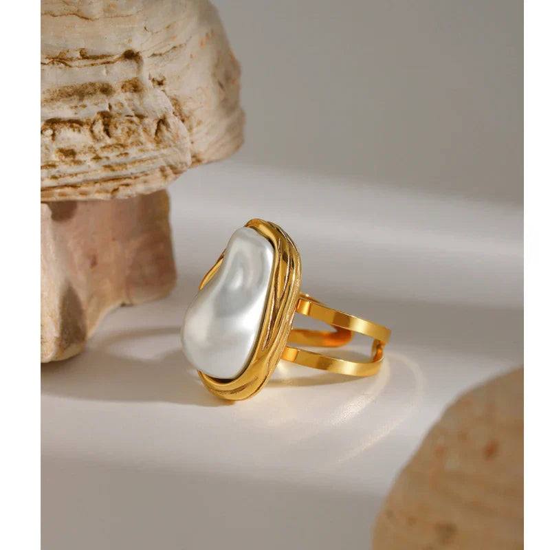Fashion Simple Stainless Steel Rings For Women Gold Color Smooth
