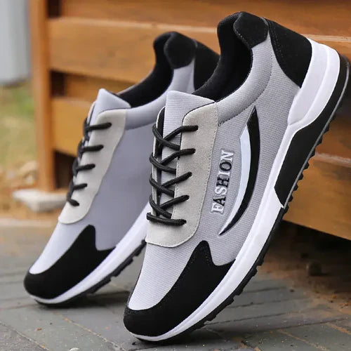 Men Tennis Shoes Canvas Sports Shoes for Men Lace Up Breathable Casual