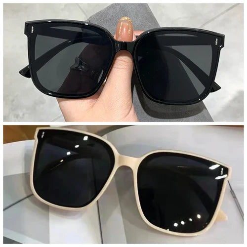 Fashion Korean Personality Ins Trend Black Square Frame UV400