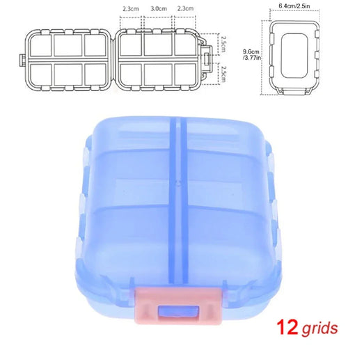 Travel Pill Organizer Portable Pocket Pharmacy Pill Box - Small Pill