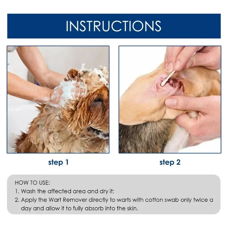 Pet Wart Remover for Dog Cleaning, Removing Granulation Warts,