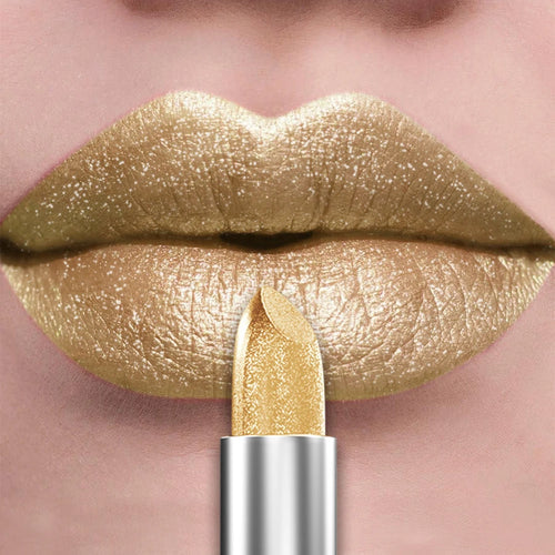 21Colors Bold & Intense Glitter Shiny Metallic Lipstick Pearlescent