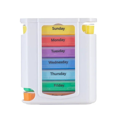 7 Days Pill Medicine Box Weekly Monthly Tablet Holder Storage