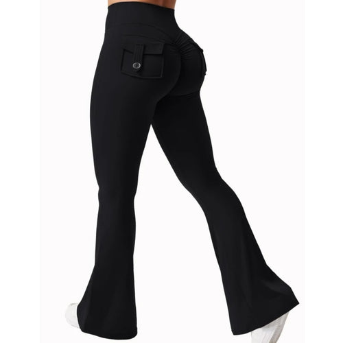 Newest Women Wide Leg High Stretch Yoga Leggings Naked Feeling