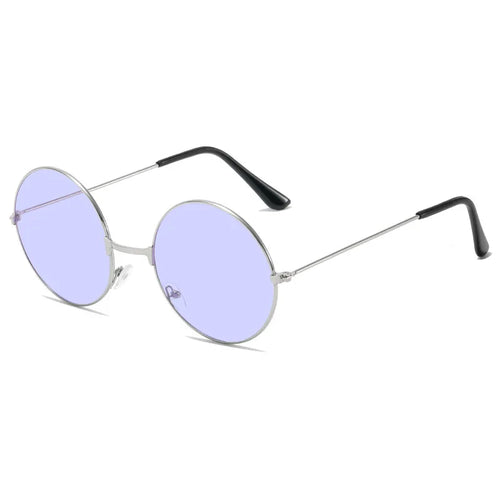 Retro Hippie Round Metal Frame Sunglasses Fashion Small Circle Sun
