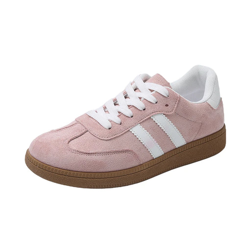 Shoes Woman 2025 Trend Casual Sneakers Comfortable Lace Up Flats