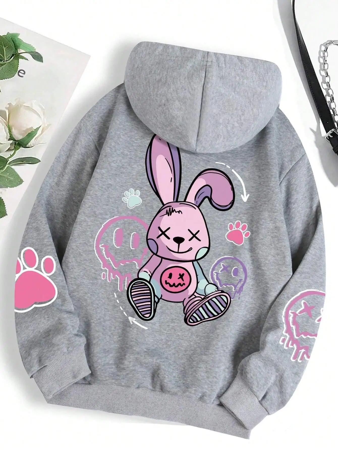 Hip Hop Street Casual Printed Female Hoodies Fashion Hoodie Oversize