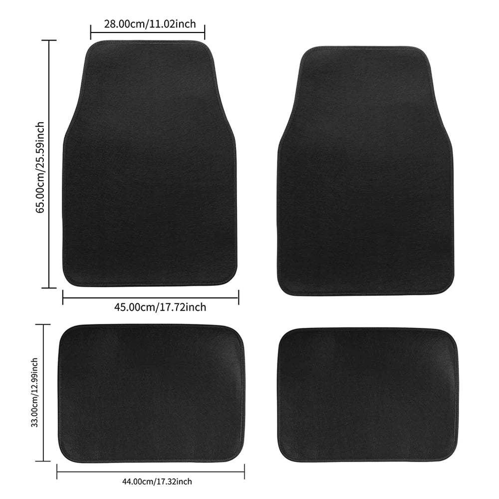 Car Floor Mat,Front & Rear Automotive Carpet Floor Mats Universal Fit