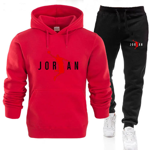 2024 Fall Winter Men's Tracksuit Hoodie Pants 2Pcs Sets Suit Leisure