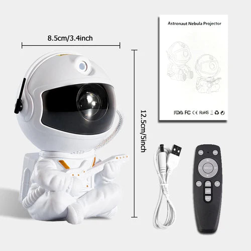Galaxy Star Projector Starry Sky Night Light Astronaut Lamp Home Room