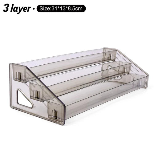 Clear Acrylic Nail Polish Display Stand Multi-layer Plastic Storage