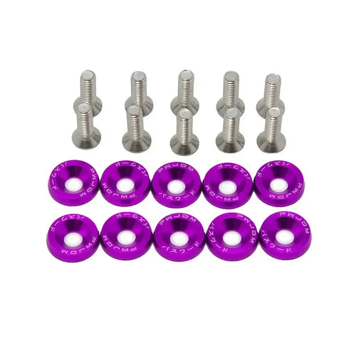 10 PCS M6 Car Modified Fasteners Fender Washer Bumper Engine Concave