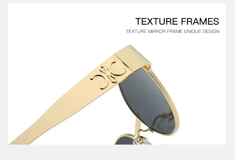 Luxury Metal Brand Sunglasses for Men and Women Unisex Designer