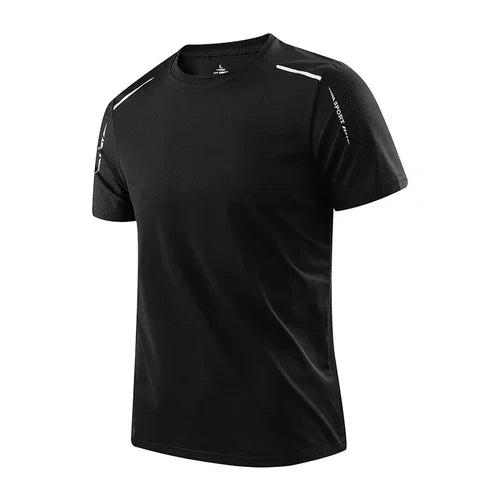 CHRLCK Men's Running Quick Drying T-shirts Breathable Hiking Fishing